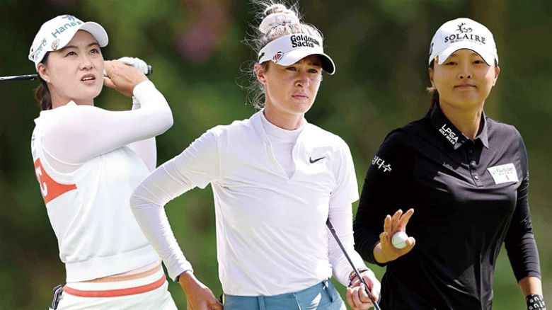 이민지(왼쪽부터), 넬리 코르다, 고진영 선수. photo LPGA