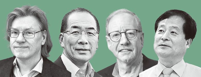 왼쪽부터 순서대로 안데르스 샌드버그 스톡홀름 미래학연구소선임연구원, 나카우치 히로미쓰 스탠퍼드대 교수, 스티븐 어스태드 앨라배마대 교수, 박상철 전남대 석좌교수/사진=각 기관 제공