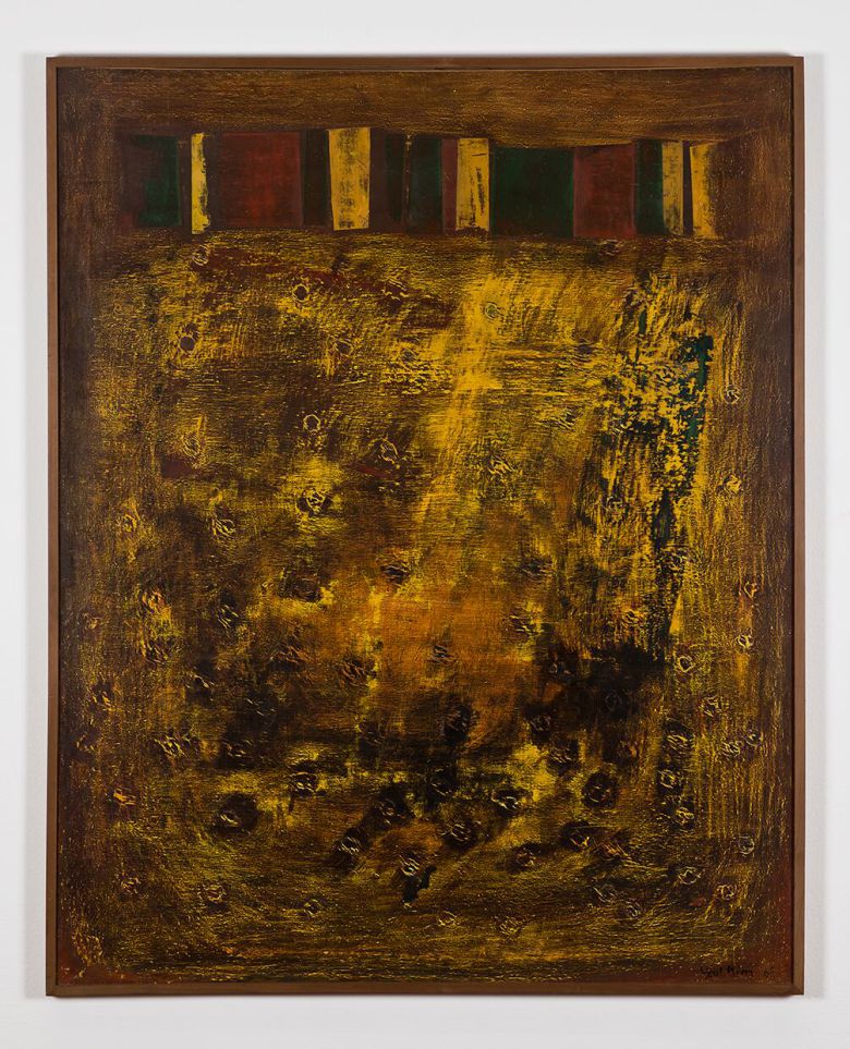김창열, '제사 Y-9'(1965). Oil on canvas, 162.2x130.3cm (1965 상파울루 비엔날레 출품작). /가나아트