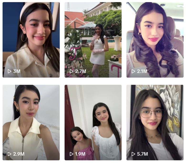 캄보디아 제나 노로돔 공주 /틱톡