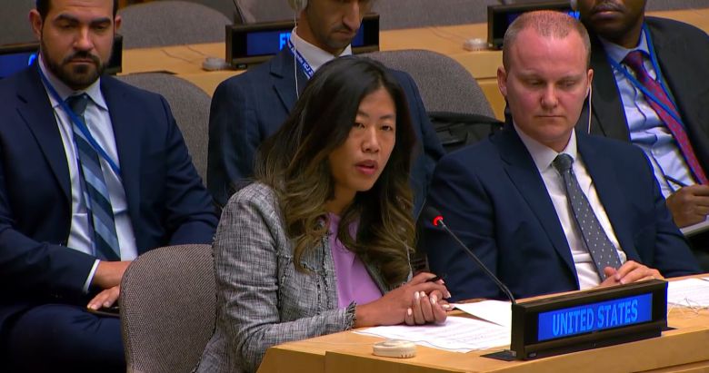 주유엔 미국 대표부 팅 우 참사관이 23일 중국 발언에 반박했다./유엔