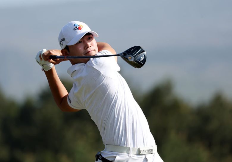 배용준의 티샷. /KPGA