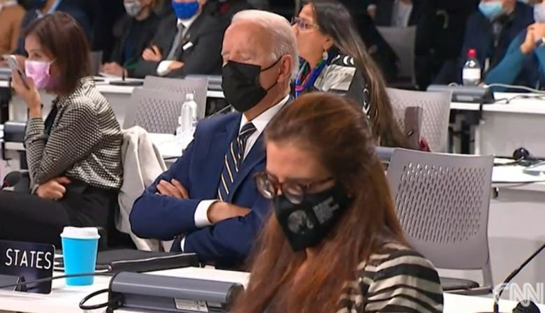 2021년 정상회의 중 조는 모습 목격된 조 바이든 당시 미국 대통령. /CNN