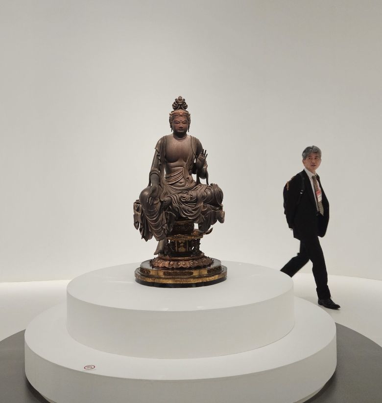 일본 교토 호보다이인 간토쿠지 소장 '반가보살상'. 헤이안시대 8세기 걸작이다. /허윤희 기자