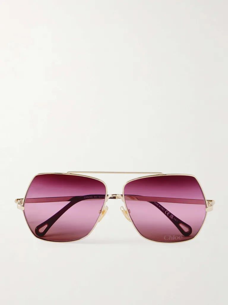 클로에 오버사이즈 애비에이터 선글라스. 클로에.