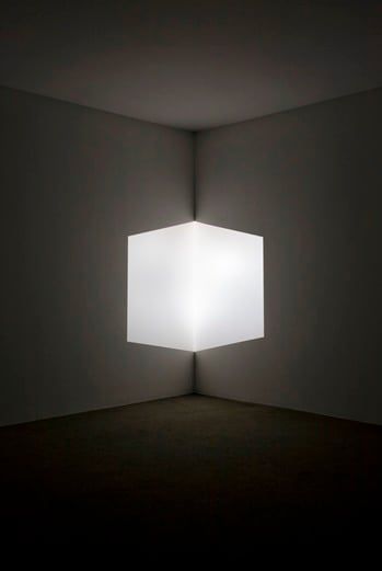 Afrum (White) (1966) by James Turrell./Los Angeles County Museum of Art