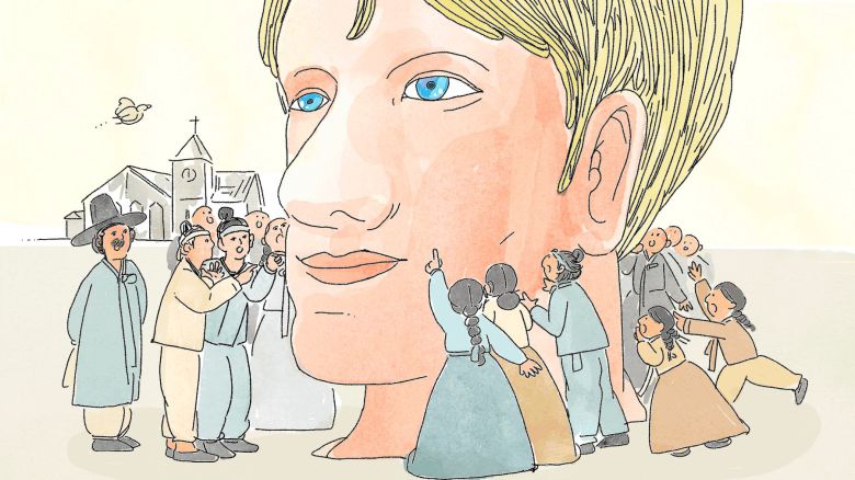 초기 개신교 선교사들은 자신들에게 호기심을 갖는 조선 사람들에게 기꺼이 '구경거리'가 되어 주면서 전도했다./일러스트=조선디자인랩 이연주