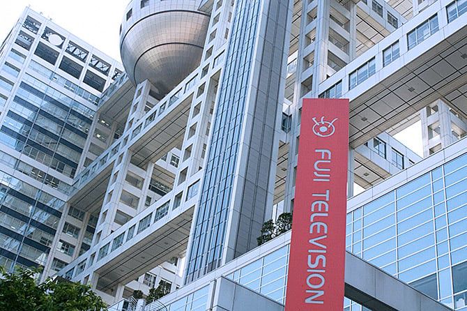 일본 도쿄 미나토구에 있는 후지TV 본사/tokyo-odaiba.net