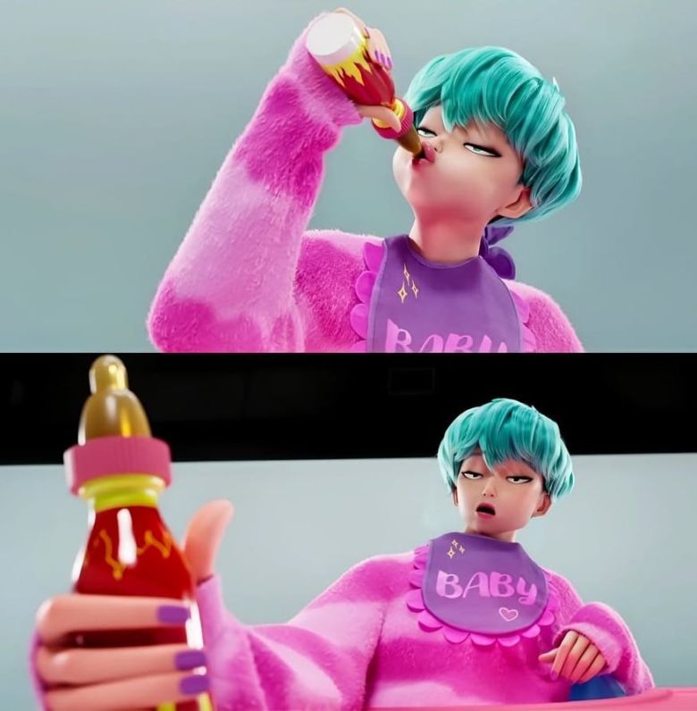 특히 인기를 끈 베이비 사자의 불닭소스 챌린지 장면. @netflix