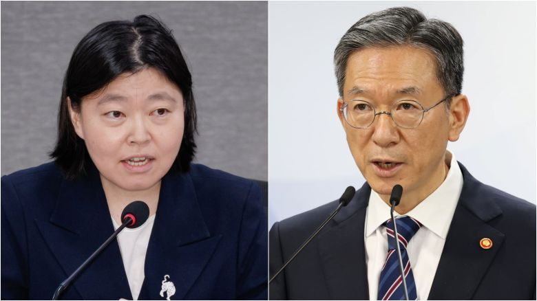 임은정 동부지검장과 정성호 법무장관