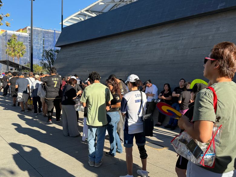 31일(현지 시각) 미 로스앤젤레스 BMO스타디움 인근의 모습/강다은 기자