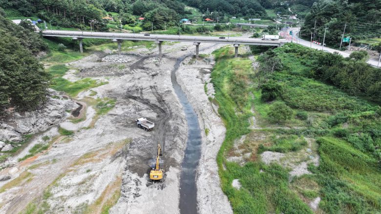 2025년 8월 31일 강원도 강릉시 오봉저수지가 메말라 있다. /장경식 기자