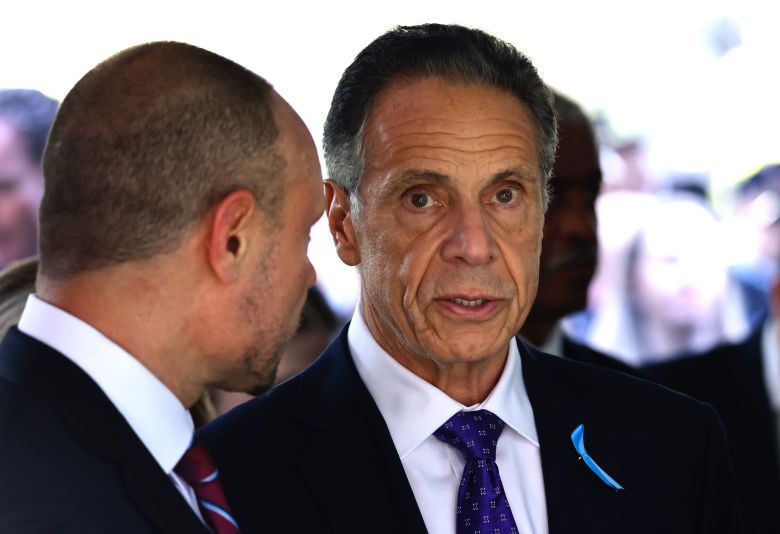 무소속 앤드루 쿠오모 전 뉴욕주지사는 뉴욕시장 선거에서 조란 맘다니 후보를 뒤쫓고 있다./UPI 연합뉴스