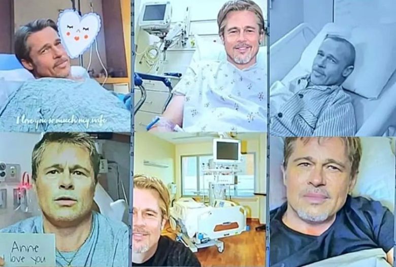 나이지리아의 범죄 조직이 인공지능(AI)으로 합성한 브래드 피트 사진. /래드바이블 캡처