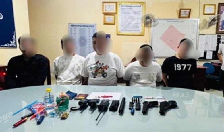 캄보디아 프놈펜에서 50대 한국인 남성을 납치한 중국인 4명과 캄보디아인 1명이 경찰에 붙잡혔다. /캄보디아 경찰