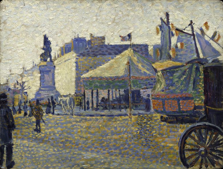 폴 시냐크, '클리시 광장'(1887년). 목판에 유화, 27.3×35.6cm. 메트로폴리탄박물관. /국립중앙박물관