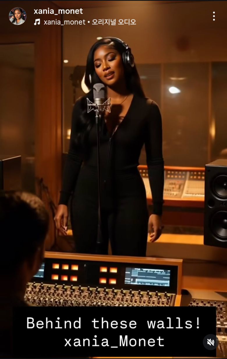 AI 뮤지션 '샤니아 모네'/Xania monet 인스타그램