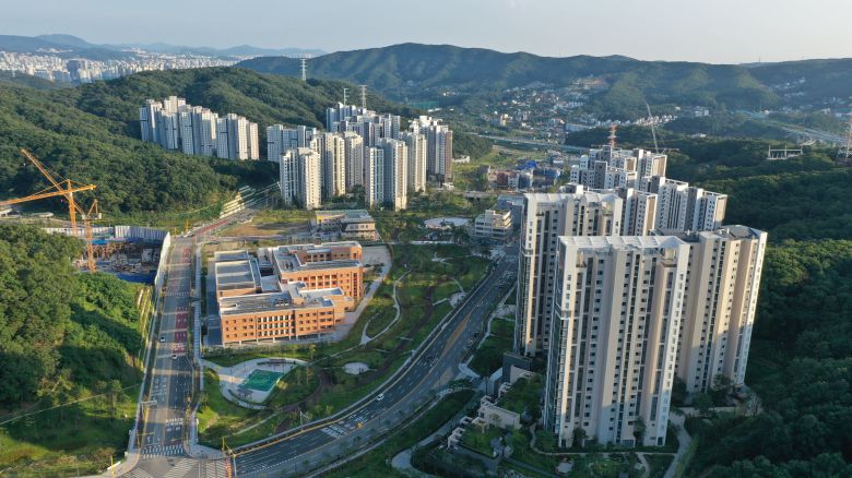 2021년 9월 촬영한 경기도 성남시 분당구 대장동 일대신축 아파트 단지 모습./장련성 기자