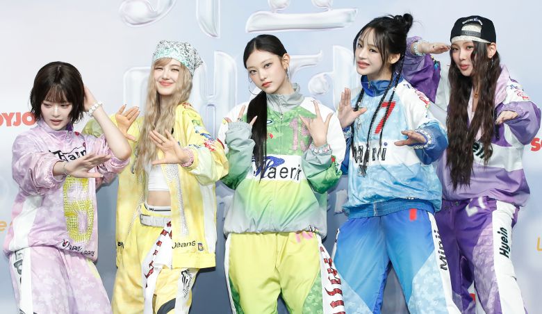 뉴진스 하니(왼쪽부터)과 다니엘, 해린, 민지, 혜인/뉴스1