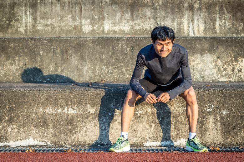 '낭만 러너'라는 별명으로 인기를 끌고 있는 심진석씨 / 이신영 영상미디어 기자
