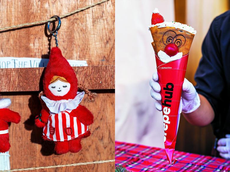 롯데마트 크리스마스 마켓에서 판매하는 크리스마스 테마 장식과 먹거리. /양수열 영상미디어 기자