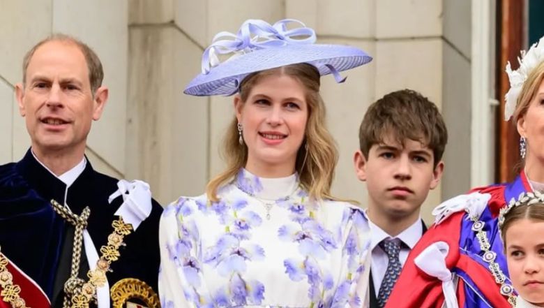 2022년 찰스 3세 즉위식에 참석한 루이즈 공주(가운데)./인스타그램