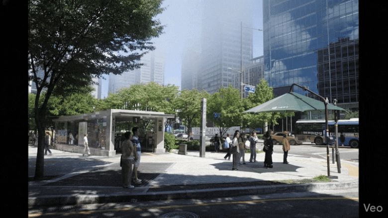 맑은 날을 제미나이의 베오3 로 갑자기 안개가 끼는 상황으로 만들었다. /조인원 기자