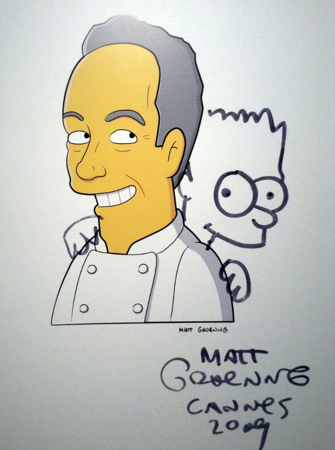 미국 TV 애니메이션 시리즈 '심슨스'에 등장한 페란 아드리아. /인터넷