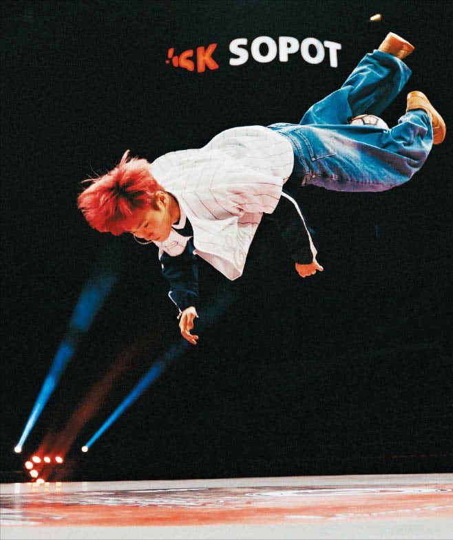 조민재가 지난 13일 폴란드 세계 선수권에서 연기하는 모습.