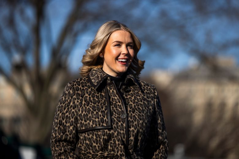 지난 17일 캐롤라인 래빗 백악관 대변인./ EPA연합뉴스