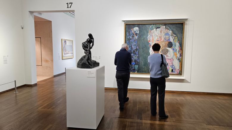 공항 가기 직전 들른 레오폴트 미술관에서 만난 구스타프 클림트의 '죽음과 삶'. 이 미술관에선 에곤 실레, 클림트 대표작을 만날 수 있다./김기철