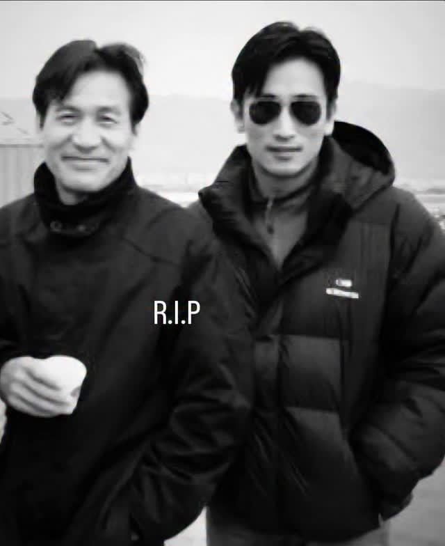 고(故) 안성기와 배우 차인표/차인표 인스타그램