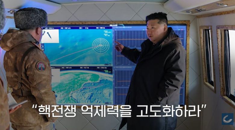 김정은 북한 국무위원장은 최근 핵 미사일 발사 훈련을 참관하며 "핵전쟁 억제력을 고도화하라"고 지시했다./조선일보 유튜브 '오지랖'