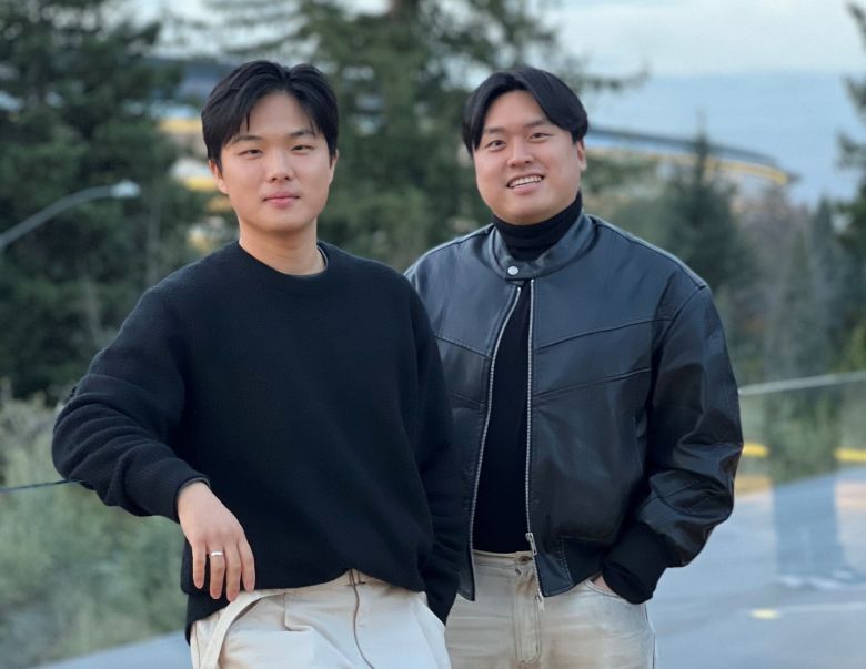 문 대표(왼쪽)와 김선재(오른쪽) 공동창업자. /문용우 대표 제공