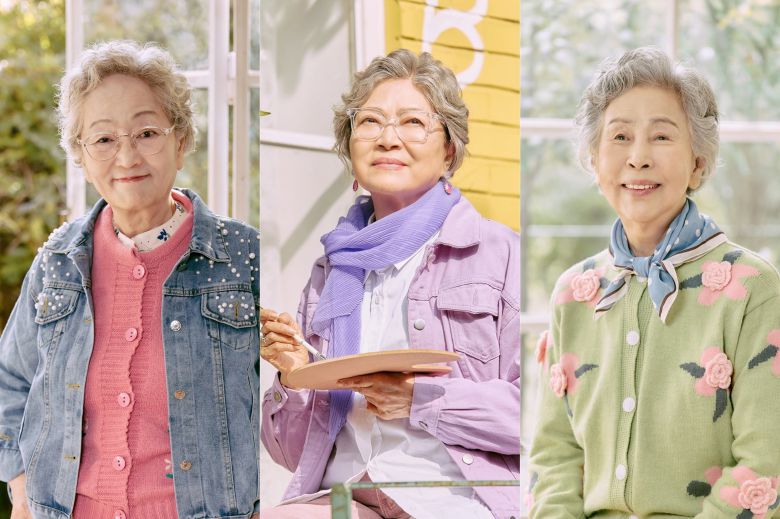 연극 '노인의 꿈'의 '춘애' 역 김영옥, 김용림, 손숙(왼쪽부터). /수컴퍼니