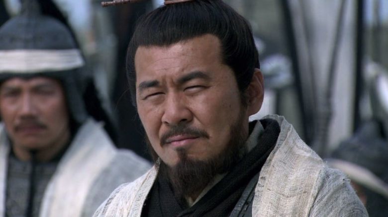 중국 드라마 '삼국'의 조조(천젠빈). 조조가 책 속에서 밖으로 걸어 나온 것 같은 모습을 보여준다.