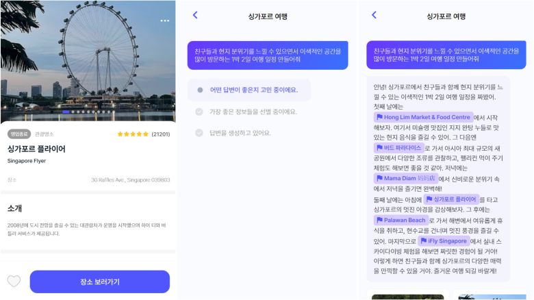 AI 여행 비서는 여행 중 돌발 상황에 맞춤 대안을 제시한다. /김명준 대표 제공