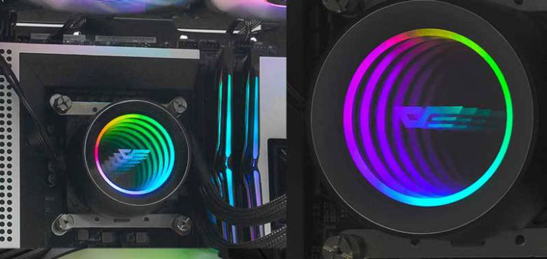 거울과 RGB LED를 조합해 구성한 ‘인피니티 미러’ 효과 (출처=다크플래쉬)