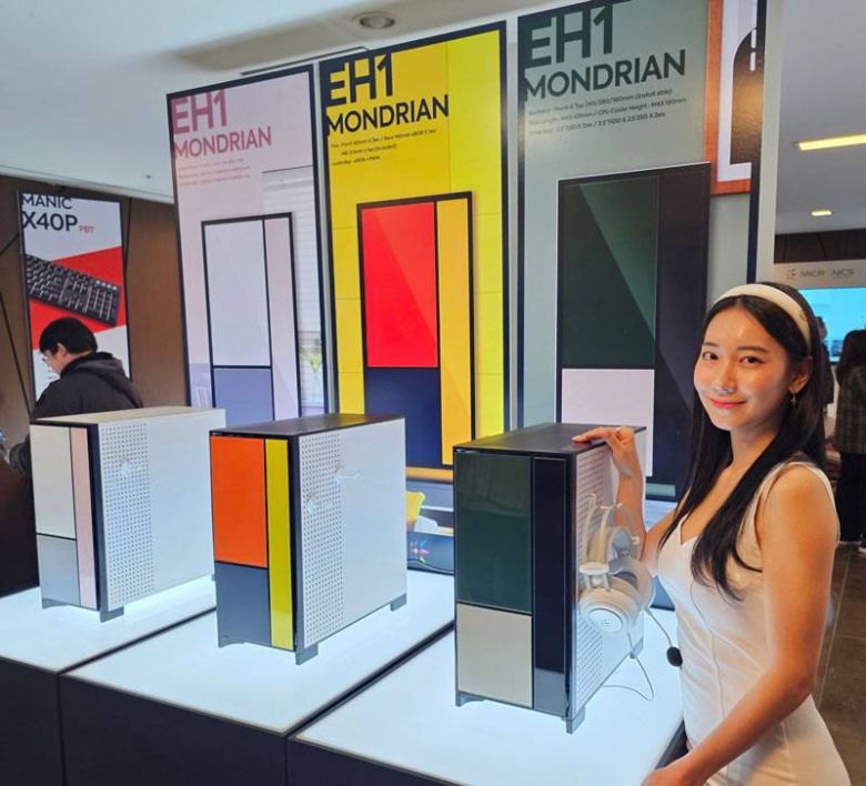 총 27가지 패턴으로 전면 패널을 꾸밀 수 있는 ‘EH1-몬드리안’ PC 케이스