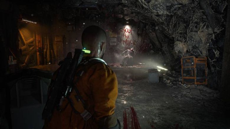 '칼리스토 프로토콜' PC판 출시 초기 셰이더 컴파일로 인한 끊김 현상으로 원활한 플레이가 불가능한 수준이었다. 최근에는 패치로 개선된 것으로 알려졌다. 출처=크래프톤