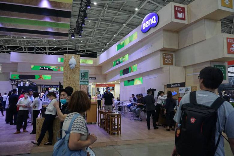 벤큐는 부스 전체를 '지속가능한 행사 관리'를 위한 국제 표준을 따라 구성했다