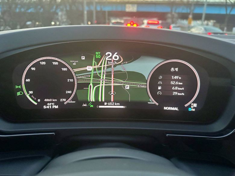 52.6km 거리를 주행한 후 살펴본 트립기록 / 출처=IT동아