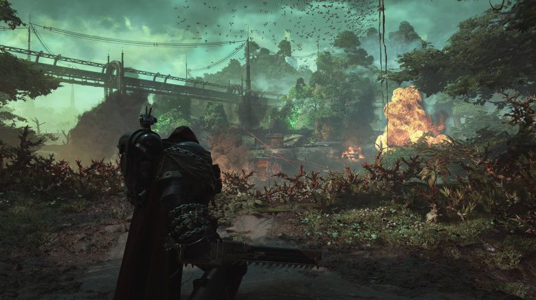 AFMF 2 테스트를 위해 실행한 워해머 4K :  스페이스 마린 2. 풀HD 해상도에 그래픽 효과는 모두 최고를 적용했다 / 출처=IT동아