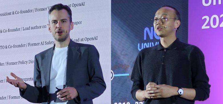 마이크 크리거 앤스로픽 CPO(좌)와 장정식 야놀자 클라우드 CTO / 출처=IT동아