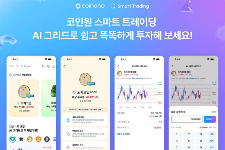 AI 기반 스마트 트레이딩 서비스 코인원 AI그리드 / 출처=코인원