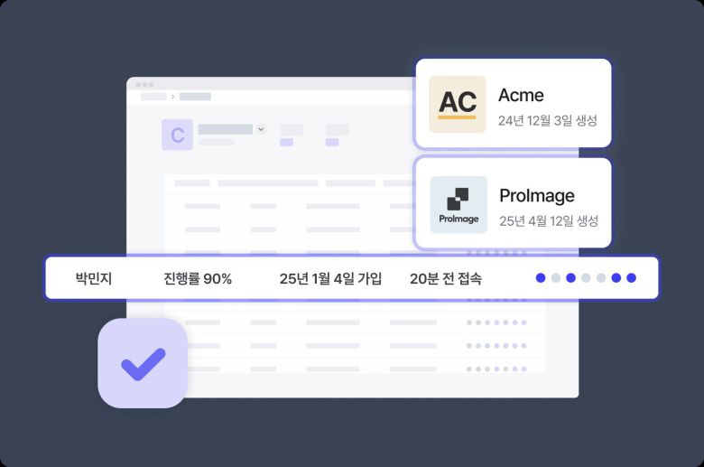 스텝바이는 온보딩 과정을 최적화하기 위한 B2B 맞춤 통계 대시보드를 제공한다 / 출처=버블클라우드
