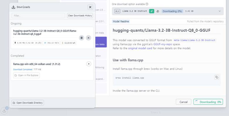 목록에 있는 LLM은 무료로 이용할 수 있는 오픈소스 모델이므로 별 다른  절차 없이 다운로드해서 쓸 수 있다 / 출처=IT동아