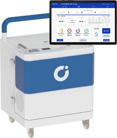 민테크가 개발한 배터리 신속 진단 시스템 / 출처=민테크