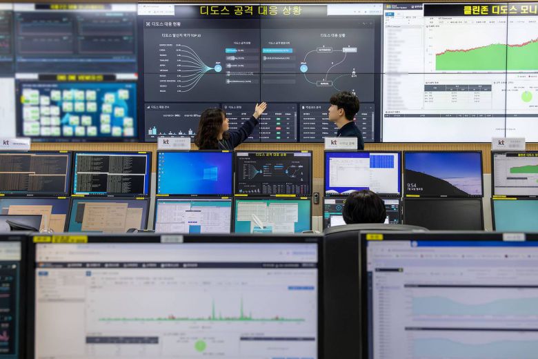 KT 과천 네트워크 관제센터 / 출처=KT