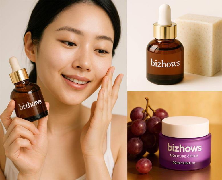 비즈하우스 AI포토 기능으로 생성한 제품 연출 이미지 / 출처=미리디